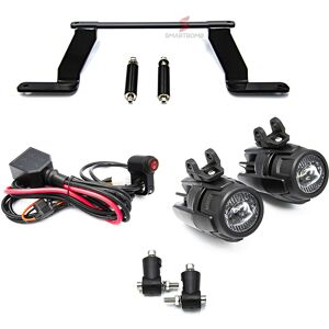 Smartbomb Led Spotlights 40w Approved + Cable + Bracket Bmw R1200gs 14-18 R1250gs Adv Smartbomb Led Spotlights 40w Approved + Cable + Bracket Bmw R1200gs 14-18 R1250gs Adv