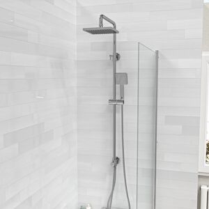 Nes Home Winstead Modern Exposed Square Shower Single Mode Handset And Riser Rail Kit Nes Home Winstead Modern Exposed Square Shower Single Mode Handset And Riser Rail Kit