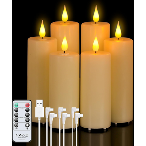 Does Not Apply 6pcs Rechargeable Led Candles(12cm/14cm/16cm),Flameless Candles With Remote Cont Does Not Apply 6pcs Rechargeable Led Candles(12cm/14cm/16cm),Flameless Candles With Remote Cont