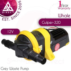 Whale Gulper-320 Ic High Capacity Grey Waste Pump│12v│19 Lpm│self-Primes│bp2082b Whale Gulper-320 Ic High Capacity Grey Waste Pump│12v│19 Lpm│self-Primes│bp2082b