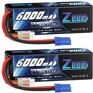 Zeee 3s Lipo Battery 11.1v 80c 6000mah Hard Case Battery With Ec5 Plug For Rc Zeee 3s Lipo Battery 11.1v 80c 6000mah Hard Case Battery With Ec5 Plug For Rc
