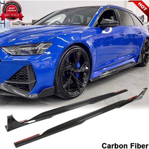 Carmotoring For Audi Rs6 Avant Wagon 19up Dry Carbon Fiber Side Skirt Extension Lip Splitter Carmotoring For Audi Rs6 Avant Wagon 19up Dry Carbon Fiber Side Skirt Extension Lip Splitter