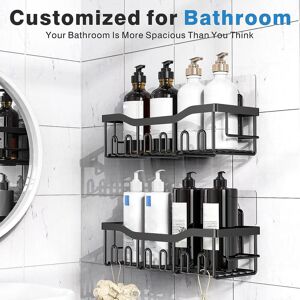 Adhesive Shower Organizer Wall Mounted Shower Shelves Strong Load Bearing Adhesive Shower Organizer Wall Mounted Shower Shelves Strong Load Bearing