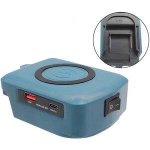 Wireless Charger Adapter With Type-C & Usb Ports For Makita 18v Li-Ion Battery Wireless Charger Adapter With Type-C & Usb Ports For Makita 18v Li-Ion Battery