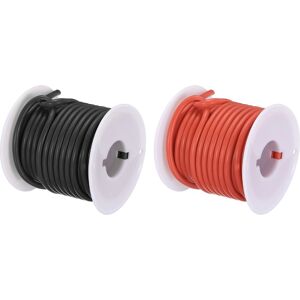 Uxcell 14 Gauge Silicone Wire 14awg High Temp Wire Spool Black/red 7.5m/24.6ft 2pcs Uxcell 14 Gauge Silicone Wire 14awg High Temp Wire Spool Black/red 7.5m/24.6ft 2pcs