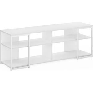 Furinno Camnus Entertainment Center, Up To 65" Tv, Solid White/white Furinno Camnus Entertainment Center, Up To 65" Tv, Solid White/white