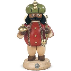 Kleinkunst Aus Dem Erzgebirge® Incense Figure Incense Man Balthasar Medium Size Holy Three Kings (Wxh): 11x18cm Kleinkunst Aus Dem Erzgebirge® Incense Figure Incense Man Balthasar Medium Size Holy Three Kings (Wxh): 11x18cm
