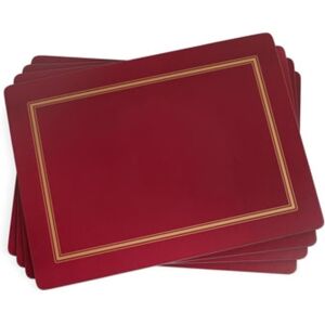 Portmeirion Home & Gifts Classic Burgundy Placemats - Set Of 4 (Large), Red Portmeirion Home & Gifts Classic Burgundy Placemats - Set Of 4 (Large), Red
