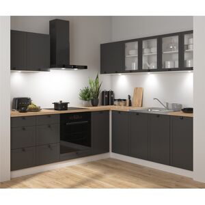 Impact Furniture Corner Kitchen Cabinets Set 11 Units Complete Diy Fitted Shaker Dark Grey Junona Impact Furniture Corner Kitchen Cabinets Set 11 Units Complete Diy Fitted Shaker Dark Grey Junona