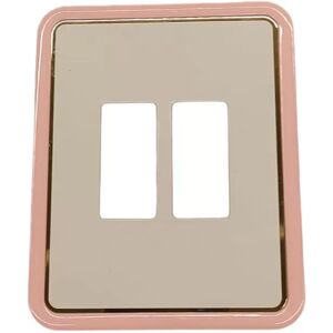 Vimar 08606.I.02 Plate 2 Holes For Rectangular Boxes Ivory-Pink Vertical Vimar 08606.I.02 Plate 2 Holes For Rectangular Boxes Ivory-Pink Vertical