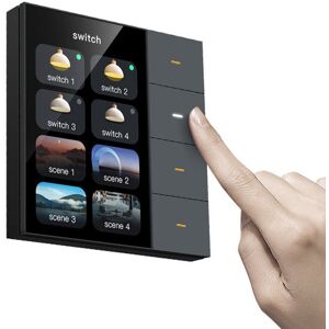 Sodial 3x(3.5 Inch Wall Screen 4 Groups 8-Way Scene Sensor Dimming Curtain7670 Sodial 3x(3.5 Inch Wall Screen 4 Groups 8-Way Scene Sensor Dimming Curtain7670