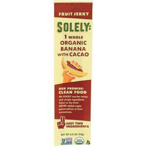 Fruit Jerky Banana Coco 0.8 Oz(Case Of 12) By Solely Fruit Jerky Banana Coco 0.8 Oz(Case Of 12) By Solely
