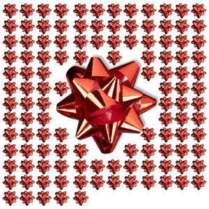 Relaxdays Gift Wrapping Bows 300 Pcs Red Colour Gift Bows Set Decorative Wrapping Bows Relaxdays Gift Wrapping Bows 300 Pcs Red Colour Gift Bows Set Decorative Wrapping Bows