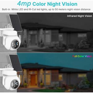 Solar Camera Wireless Hd Rotatable Human Tracking Full Color Night Vis- Fg Solar Camera Wireless Hd Rotatable Human Tracking Full Color Night Vis- Fg
