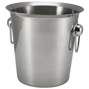 Genware Wine Bucket Stainless Steel Bars Wine Bucket Stand With Ring Handles Genware Wine Bucket Stainless Steel Bars Wine Bucket Stand With Ring Handles