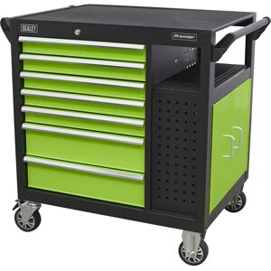 Thatcable 7 Drawer Heavy Duty Mobile Workstation - Twin Door Cupboard - Open Shelves Thatcable 7 Drawer Heavy Duty Mobile Workstation - Twin Door Cupboard - Open Shelves