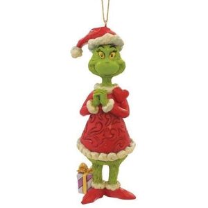 The Grinch By Jim Shore Hanging Ornament - Grinch With Blinking Heart The Grinch By Jim Shore Hanging Ornament - Grinch With Blinking Heart