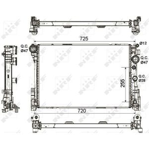 Nrf Radiator For Mercedes Benz E350d Bluetec Om642.838 3.0 May 2014 To May 2016 Nrf Radiator For Mercedes Benz E350d Bluetec Om642.838 3.0 May 2014 To May 2016
