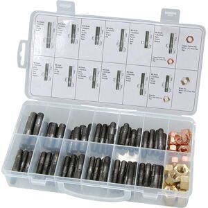 Neilsen Vehicle Exhaust Manifold Stud & Nut Tool Kit M8 M10 100pc Neilsen Vehicle Exhaust Manifold Stud & Nut Tool Kit M8 M10 100pc