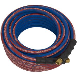 Air Hose 15m X Ø10mm With 1/4"Bsp Unions Extra-Heavy-Duty - Sealey Ah15r/38 New Air Hose 15m X Ø10mm With 1/4"Bsp Unions Extra-Heavy-Duty - Sealey Ah15r/38 New
