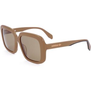 adidas Original Or0065 45e Shiny Light Brown 56/18/140 Woman Sunglasses adidas Original Or0065 45e Shiny Light Brown 56/18/140 Woman Sunglasses