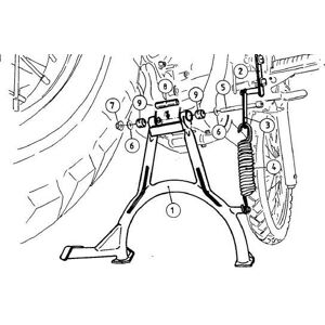 H&b Yamaha Xt 660 R / X Main Stand Black By Hepco And Becker 2007 And Later H&b Yamaha Xt 660 R / X Main Stand Black By Hepco And Becker 2007 And Later