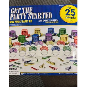 Amscan New Year'S Party Kit For 25 People - Hats, Tiaras, Horns, Squawkers And Blowouts Amscan New Year'S Party Kit For 25 People - Hats, Tiaras, Horns, Squawkers And Blowouts