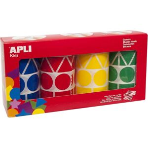 apli Kids Apli 946022 - Geometric Stickers Roll 4 Units, Blue/green/yellow/red apli Kids Apli 946022 - Geometric Stickers Roll 4 Units, Blue/green/yellow/red