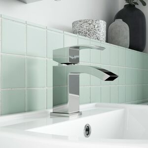 Nuie Vibe Midi Mono Basin Mixer Tap - Polished Chrome - Bathroom Sink Nuie Vibe Midi Mono Basin Mixer Tap - Polished Chrome - Bathroom Sink