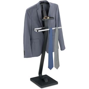 Relaxdays Suit Stand Valet Rack Clothes Hanger Freestanding Grey/silver Suit Organizer Relaxdays Suit Stand Valet Rack Clothes Hanger Freestanding Grey/silver Suit Organizer
