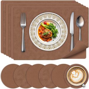 Premium Place Mats For Table 6-Pack - Waterproof Coaster Sets, Eco-Friendly & Fo Premium Place Mats For Table 6-Pack - Waterproof Coaster Sets, Eco-Friendly & Fo