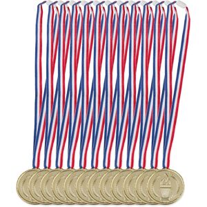 Relaxdays Gold Medals Plastic Trophy Collection 62 Cm 6 G Gold Medal Set Plastic 24 Pieces Relaxdays Gold Medals Plastic Trophy Collection 62 Cm 6 G Gold Medal Set Plastic 24 Pieces
