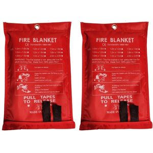 Sodial 3x(2pcs Emergency Fire Blanket, Fire Blanket, Fire Suppression Blanket For7180 Sodial 3x(2pcs Emergency Fire Blanket, Fire Blanket, Fire Suppression Blanket For7180