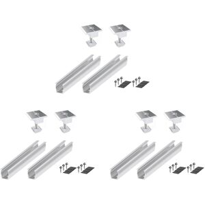 Sodial 6x Solar Panel Mount Bracket Rails Clamp Fastening Module Mount Mounting Pv2095 Sodial 6x Solar Panel Mount Bracket Rails Clamp Fastening Module Mount Mounting Pv2095