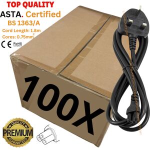 Lite-Am Bulk Lot 100 New 1.8m Uk C5 Mickey Mouse Clover Leaf Laptop Mains Power Cable 5a Lite-Am Bulk Lot 100 New 1.8m Uk C5 Mickey Mouse Clover Leaf Laptop Mains Power Cable 5a