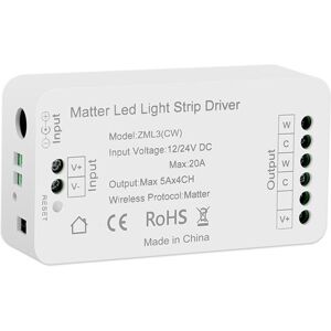Sodial 5x(Matter Wifi Led Strip Light Controller Cw Controller Led Strip3369 Sodial 5x(Matter Wifi Led Strip Light Controller Cw Controller Led Strip3369