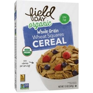 Field Day Organic Whole Grain Wheat Squares Cereal 13 Oz (Case Of Field Day Organic Whole Grain Wheat Squares Cereal 13 Oz (Case Of