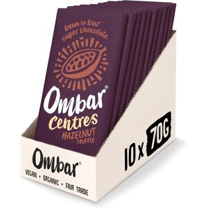Mood Foods Ltd Vegan Chocolate - Ombar Centres Hazelnut Truffle (70g X 10 Bars) Organic Fair Tr Mood Foods Ltd Vegan Chocolate - Ombar Centres Hazelnut Truffle (70g X 10 Bars) Organic Fair Tr