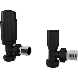 Uk Radiators Thermostatic Trv Radiator Valves 1/2" X 15mm Brass/abs Angled Black Uk Radiators Thermostatic Trv Radiator Valves 1/2" X 15mm Brass/abs Angled Black