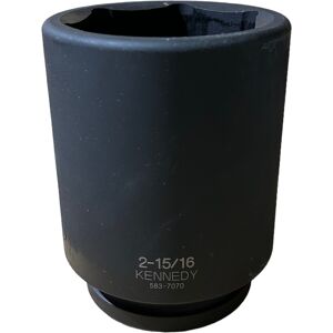 Kennedy 2-15/16" A/f Deep Impact Fastening Socket 1" Sq Dr 86mm Hex 5837070k New Kennedy 2-15/16" A/f Deep Impact Fastening Socket 1" Sq Dr 86mm Hex 5837070k New