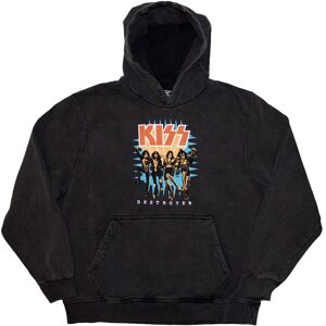 Kiss Unisex Pullover Hoodie: Destroyer 3d Logo (Wash Collection) (X-Large) Kiss Unisex Pullover Hoodie: Destroyer 3d Logo (Wash Collection) (X-Large)