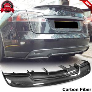 Carmotoring Fits Tesla Model S Sedan 2012-16 Carbon Fiber Rear Bumper Lip Diffuser Body Kit Carmotoring Fits Tesla Model S Sedan 2012-16 Carbon Fiber Rear Bumper Lip Diffuser Body Kit