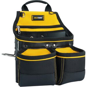 Carpenter Tool Pouch With 10 Pockets,Electrician,Framer Belt Bag,With Belt Clip, Carpenter Tool Pouch With 10 Pockets,Electrician,Framer Belt Bag,With Belt Clip,