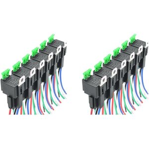 12pcs 5-Pin Spst Automotive Electrical Relay 12v 30a Car Fuse Relay Wiring4296 12pcs 5-Pin Spst Automotive Electrical Relay 12v 30a Car Fuse Relay Wiring4296