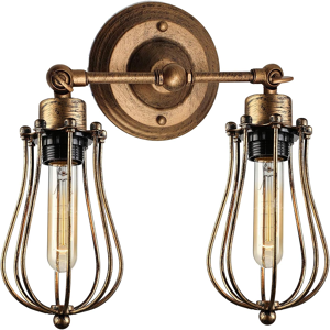 Does Not Apply Modern 2 Head Wall Light Metal Balloon Wire Cage Lamp Shade E27 Swing Arm Flame Does Not Apply Modern 2 Head Wall Light Metal Balloon Wire Cage Lamp Shade E27 Swing Arm Flame
