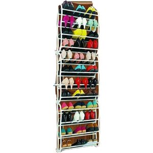 D.I.L 36 Pair Over Door Hanging Shoe Hook Shelf Rack Holder Storage Organiser White D.I.L 36 Pair Over Door Hanging Shoe Hook Shelf Rack Holder Storage Organiser White