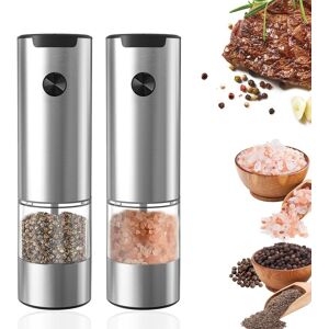 Sodial Salt And Pepper Mill Electric Set Of 2 With Base, Adjustable Coarseness9964 Sodial Salt And Pepper Mill Electric Set Of 2 With Base, Adjustable Coarseness9964