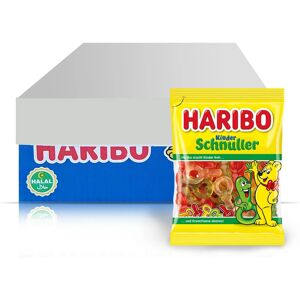 Haribo Kinder Schnuller Halal Gummies Soft Chewy & Sweets - Full Box Of 24x100g Haribo Kinder Schnuller Halal Gummies Soft Chewy & Sweets - Full Box Of 24x100g