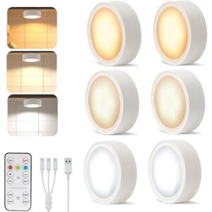 6 Pack Led Puck Lights Wireless Under Cabinet Lights With Remote,Rechargeable Ba 6 Pack Led Puck Lights Wireless Under Cabinet Lights With Remote,Rechargeable Ba