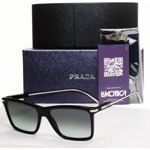 Prada Sunglasses Glass Lens Black Silver Grey Gradient Pr01zs Spr 01z 1ab-06t Prada Sunglasses Glass Lens Black Silver Grey Gradient Pr01zs Spr 01z 1ab-06t